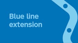 Blue line extension graphic
