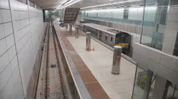 A LIRR train moves through Grand Central Madison; MTA says the terminal will host LIRR Grand Central Direct service ahead of the terminal becoming fully operational.
