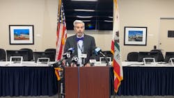 Jim Lawson, chief of external affairs at Santa Clara VTA, speaks during a late afternoon press conference on Dec. 12. The authority released findings of an independent investigation assessing if there was anything the authority could have or should have done to prevent the May 26, 2021, mass shooting at Guadalupe Yard. Jim Lawson, chief of external affairs at Santa Clara VTA, speaks during a late afternoon press conference on Dec. 12. The authority released findings of an independent investigation assessing if there was anything the authority could have or should have done to prevent the May 26, 2021, mass shooting at Guadalupe Yard.