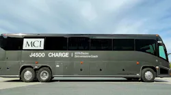 One of the two J4500 CHARGE zero-emission vehicles.