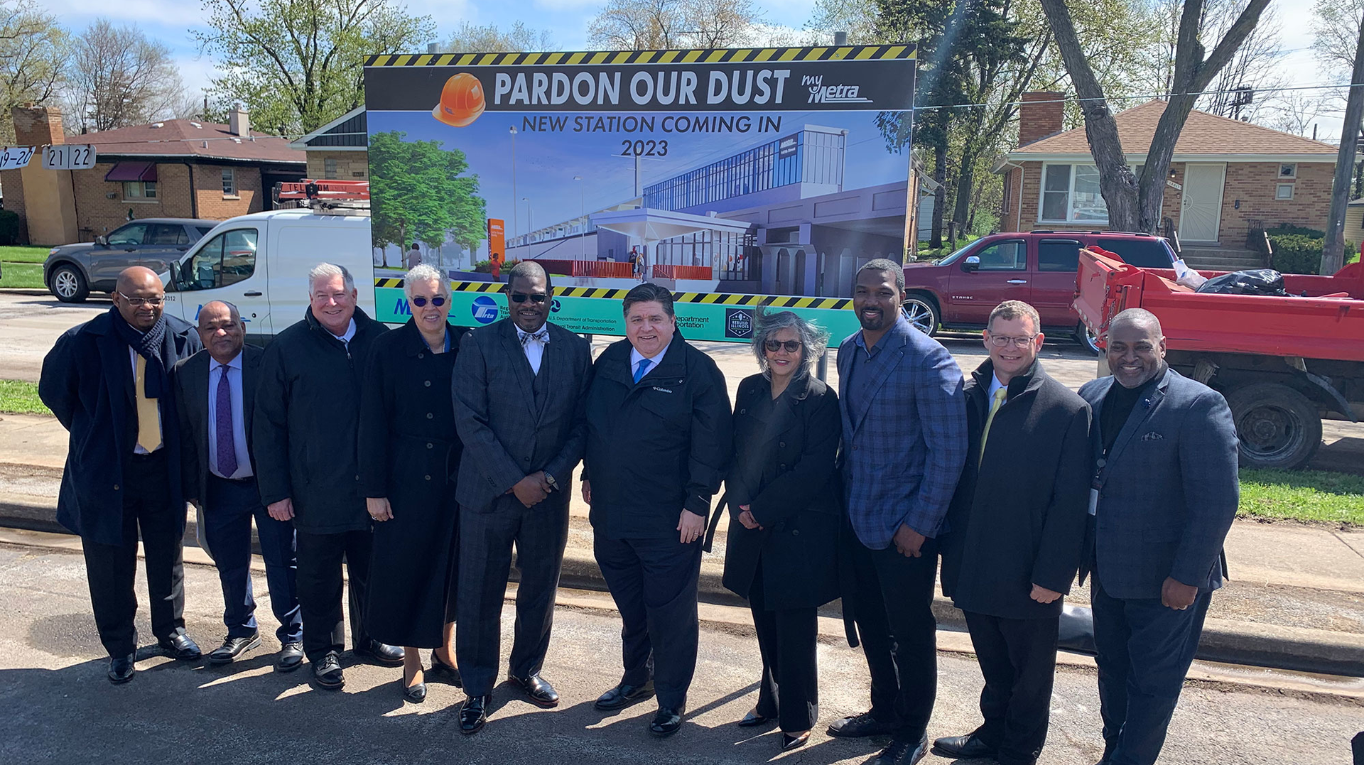 Metra Station Groundbreaking