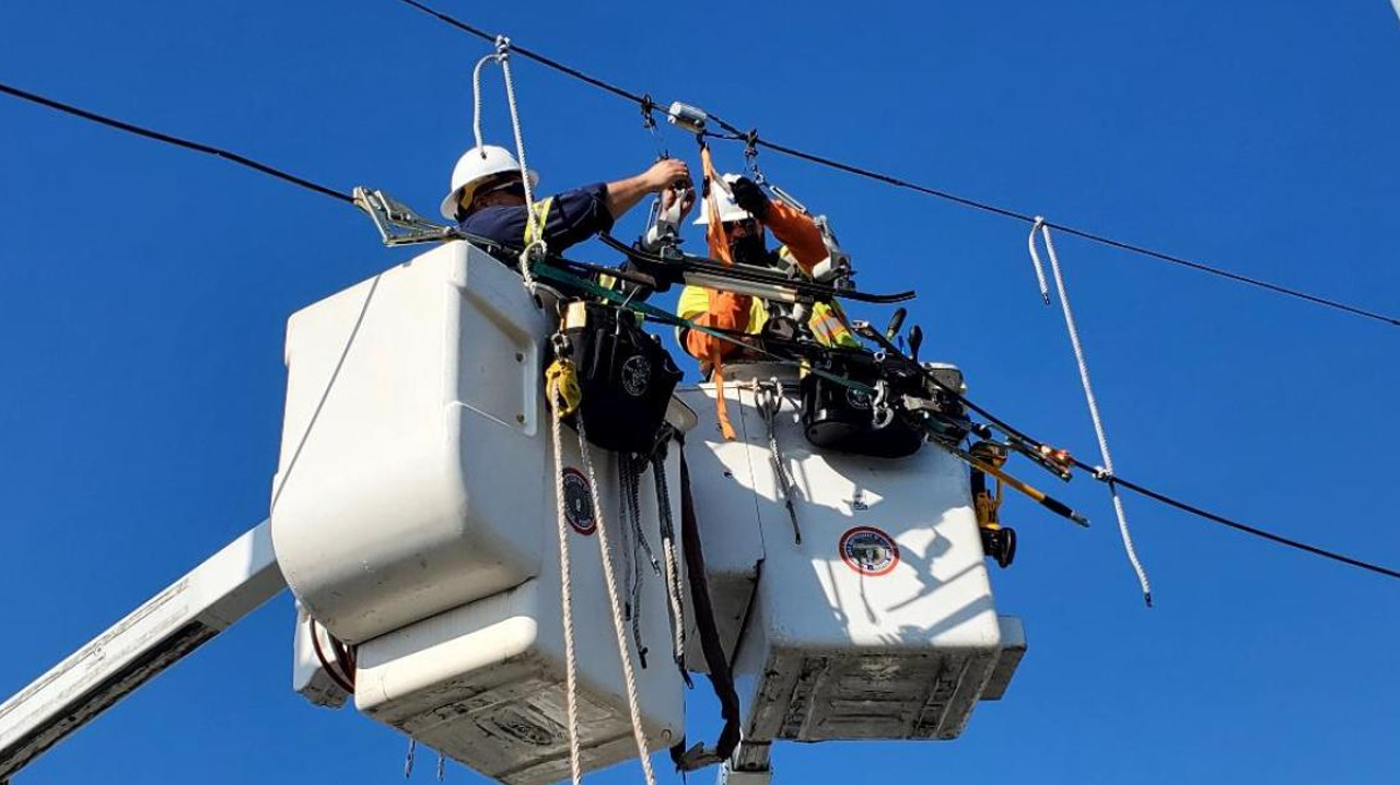 'The Power Crew' working