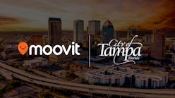 Moovit and city of Tampa logo