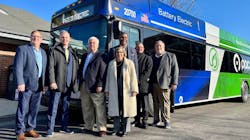 (L-R) Pace Chairman Rick Kwasneski, Congressman Sean Casten, Pace Director Tom Marcucci, Pace Executive Director Melinda Metzger, Metra Director Wes Becton, Metra CEO James Derwinski, Metra Director Stephen Palmer (L-R) Pace Chairman Rick Kwasneski, Congressman Sean Casten, Pace Director Tom Marcucci, Pace Executive Director Melinda Metzger, Metra Director Wes Becton, Metra CEO James Derwinski, Metra Director Stephen Palmer