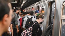Citizens boarding MTA train Citizens boarding MTA train