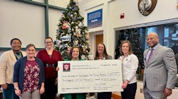 From left to right: IndyGo President and CEO Inez Evans, IndyGo Foundation Director of Programs and Operations Rachel Moss, IndyGo Foundation Board Chair Lacey Everett, IndyGo Foundation Executive Director Emily Meaux, IU Health Director of Government Affairs, Community Impact Investment and Policy Development Jennifer Andres, IU Health Foundation Vice President of Campaigns and Philanthropy Heather Perdue and IU Health Director of Government Affairs Adairius Gardner From left to right: IndyGo President and CEO Inez Evans, IndyGo Foundation Director of Programs and Operations Rachel Moss, IndyGo Foundation Board Chair Lacey Everett, IndyGo Foundation Executive Director Emily Meaux, IU Health Director of Government Affairs, Community Impact Investment and Policy Development Jennifer Andres, IU Health Foundation Vice President of Campaigns and Philanthropy Heather Perdue and IU Health Director of Government Affairs Adairius Gardner