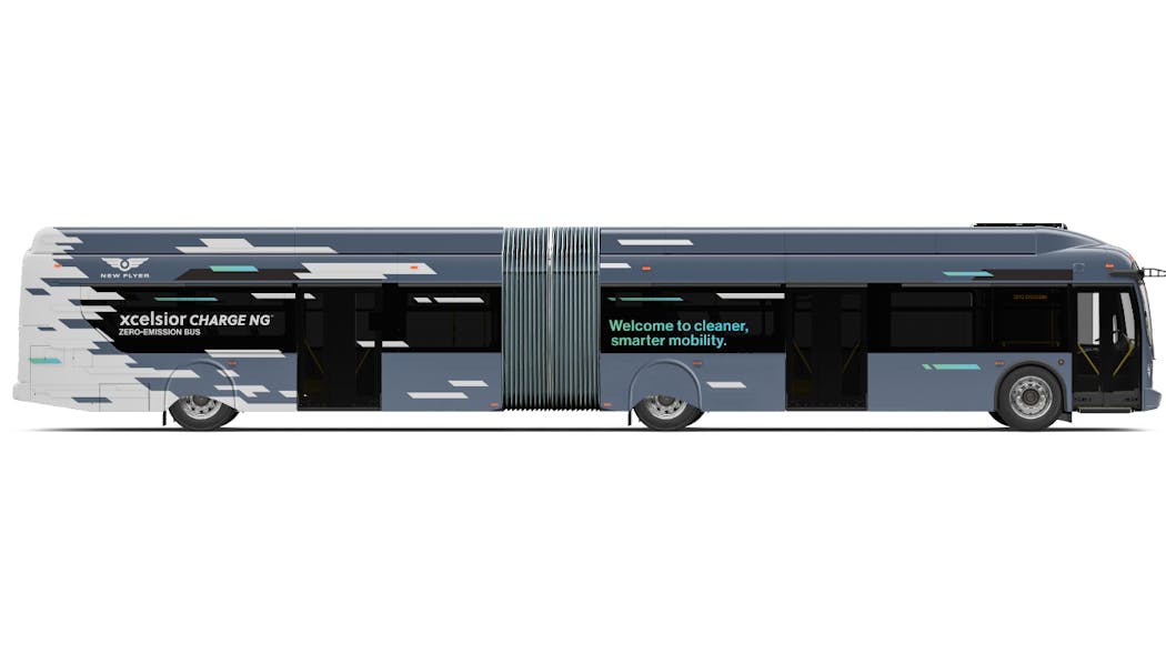 NFI Xcelsior CHARGE NG 60 foot battery-electric zero-emission bus