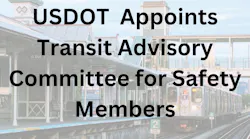 USDOT appoints Transit Advisory Committee graphic.
