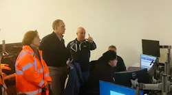 MTA Chair and CEO Janno Lieber Joins LIRR interim president Catherine Rinaldi at GCM Train Operations Center