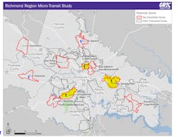 Map of future GRTC microtransit service Map of future GRTC microtransit service