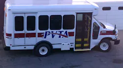 Pioneer Valley Transit Authority shuttle bus