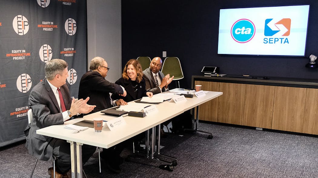 CTA SEPTA sign small business reciprocity agreement Mass Transit
