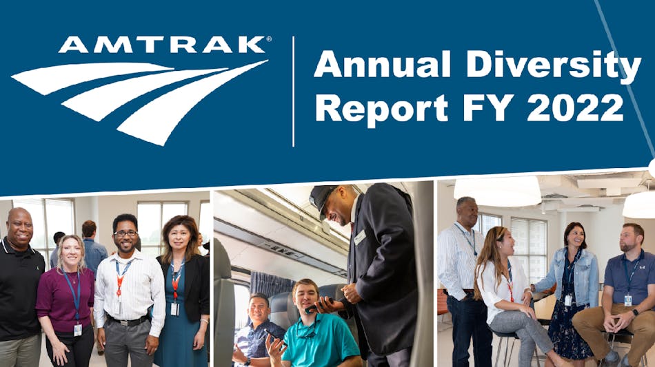 Amtrak annual diversity report FY 2022 graphic
