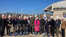 Members of the St. Clair County Transit District gathered at the Emerson Park Transit Center to mark the official start of construction on the new, $13,584 Public Safety Center.