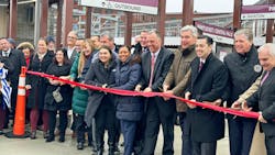 A ribbon cutting ceremony held on Jan. 23 marked the opening of the Pawtucket-Central Falls Transit Center that was built by RIDOT and will be served by MBTA commuter rail and RIPTA buses.