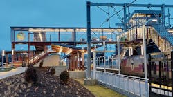 The Pawtucket-Central Falls Transit Center is a rail and bus hub with 10 bus routes and 40 weekday trains stopping at the transit center. The Pawtucket-Central Falls Transit Center is a rail and bus hub with 10 bus routes and 40 weekday trains stopping at the transit center.