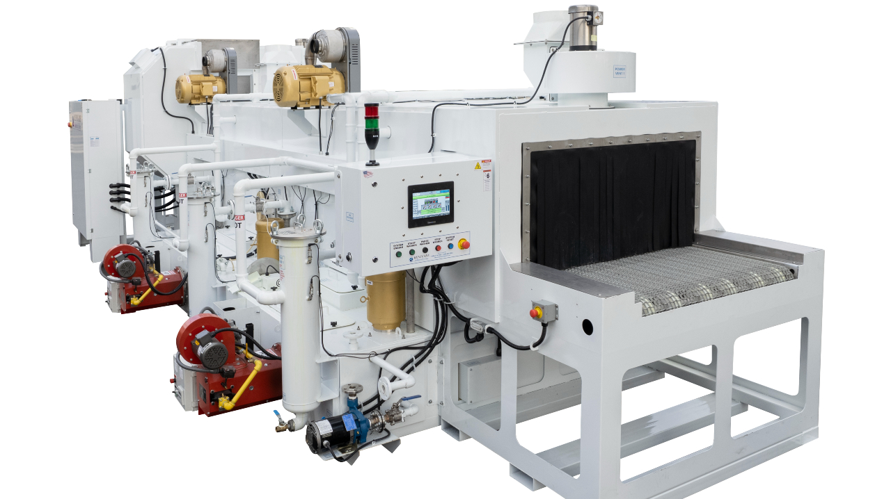 Renegade I-Series 4824 Pass-Through Wash, Rinse, Dry Parts Washer System.