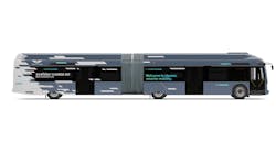 New Flyer Xcelsior CHARGE NG&trade; 60-foot heavy-duty transit buses.