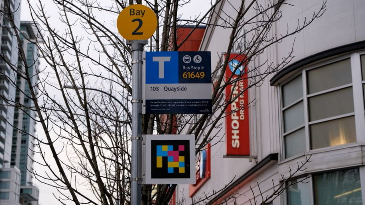 A sign outside of a TransLink station.