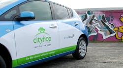 A Cityhop vehicle A Cityhop vehicle