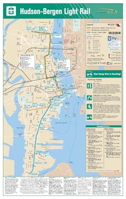 Hudson-Bergen Light-Rail map Hudson-Bergen Light-Rail map