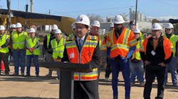 Federal Railroad Administration Administrator Amit Bose speaks at the press conference. Federal Railroad Administration Administrator Amit Bose speaks at the press conference.