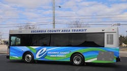 One of the new Escambia County Area Transit buses. One of the new Escambia County Area Transit buses.