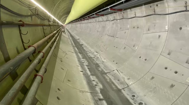 Inside one of the Eglinton Crosstown West Extension tunnels
