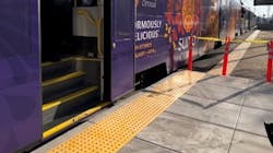 SacRT's 59th Street Station was the first of 15 stations on the Gold Line to undergo platform modifications to accommodate the district's new low-floor light-rail vehicles. SacRT's 59th Street Station was the first of 15 stations on the Gold Line to undergo platform modifications to accommodate the district's new low-floor light-rail vehicles.