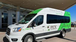 A PICK van. A PICK van.