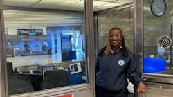 Station Agent Tina McDonald is pictured in the newly reopened secondary Station Agent booth at Civic Center/UN Plaza Station. Station Agent Tina McDonald is pictured in the newly reopened secondary Station Agent booth at Civic Center/UN Plaza Station.
