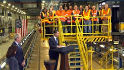 U.S. Secretary of Transportation Pete Buttigieg, with New York Gov. Kathy Hochul and New Jersey Gov. Phil Murphy, speaks at a Jan. 31 event marking significant federal funding for the Hudson Tunnel Project. U.S. Secretary of Transportation Pete Buttigieg, with New York Gov. Kathy Hochul and New Jersey Gov. Phil Murphy, speaks at a Jan. 31 event marking significant federal funding for the Hudson Tunnel Project.