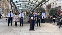 District of Columbia Mayor Muriel Bowser speaks at an event with WMATA General Manager and CEO Randy Clarke, MTPD Chief Michael Anzallo and MPD Chief Robert J. Contee, III, detailing a new partnership that will see police presence increase at five Metrorail stations.