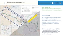BRT Alternatives 1A and 1B BRT Alternatives 1A and 1B