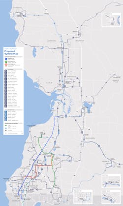 New proposed Community Transit system map. New proposed Community Transit system map.