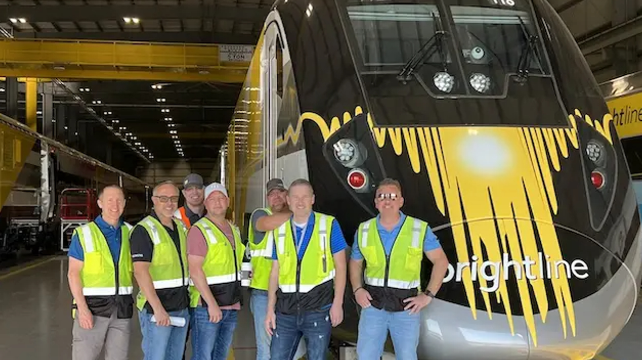 Brightline has become the fastest train in Florida and the southeastern U.S. after reaching speeds of 130 mph.