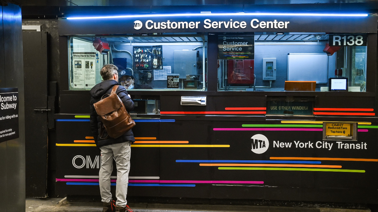 MTA New York City Transit Customer Service Center at 34 St.-Penn Station on the 1, 2, 3 lines