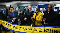 MTA Chair and CEO Janno Lieber and NYC Transit President Richard Davey participate in the inaugural ride of the first R211A subway to enter customer service. MTA Chair and CEO Janno Lieber and NYC Transit President Richard Davey participate in the inaugural ride of the first R211A subway to enter customer service.