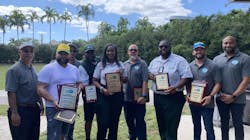 A group shot of the winners of the local Bus Roadeo and maintenance winners. A group shot of the winners of the local Bus Roadeo and maintenance winners.