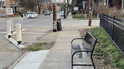 A bench outside of a bus stop in Hamilton County. A bench outside of a bus stop in Hamilton County.