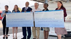 On Saturday, March 11, federal and local officials joined to mark CapMetro&apos;s pair of grants that will support delivery of two MetroRapid BRT lines.