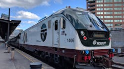 A locomotive at King Street Station. A locomotive at King Street Station.