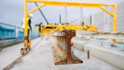 File photo of rail to be installed on Sound Transit's Lynwood Link in 2021. The project was one of 18 in FTA's CIG Program the Biden Administration included in its budget request for FY2024. File photo of rail to be installed on Sound Transit's Lynwood Link in 2021. The project was one of 18 in FTA's CIG Program the Biden Administration included in its budget request for FY2024.