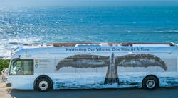 Santa Cruz Metro whale tail battery-electric bus.