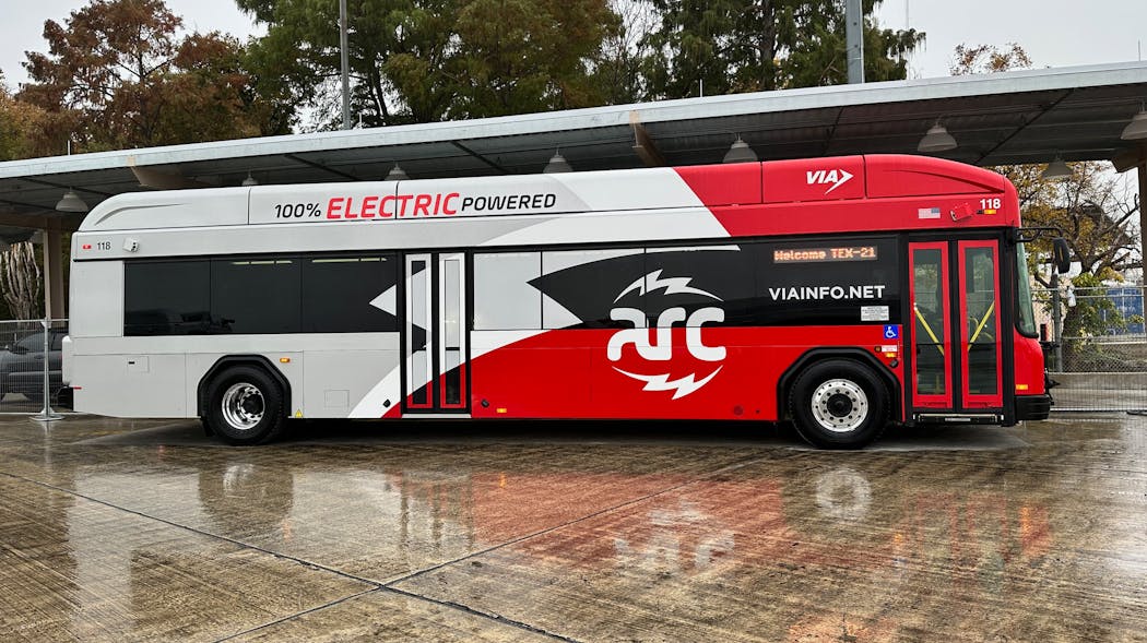 On March 3, 2023, VIA Metropolitan Transit unveiled the first of eight electric buses it plans to begin placing into service later in 2023.