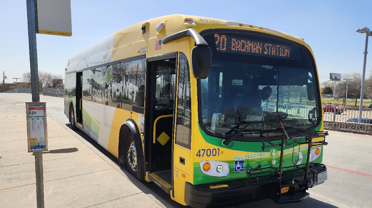 DART s first 40 foot long range electric bus begins regular