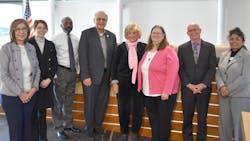 VVTA Board of Directors with CEO Nancie Goff. Left to Right: Elaine Villareal, Kimberly Messen, Vice Chair James Noble, Curt Emick, Joy Jeannette, Nancie Goff, Larry Bird and Chair Liz Becerra. VVTA Board of Directors with CEO Nancie Goff. Left to Right: Elaine Villareal, Kimberly Messen, Vice Chair James Noble, Curt Emick, Joy Jeannette, Nancie Goff, Larry Bird and Chair Liz Becerra.