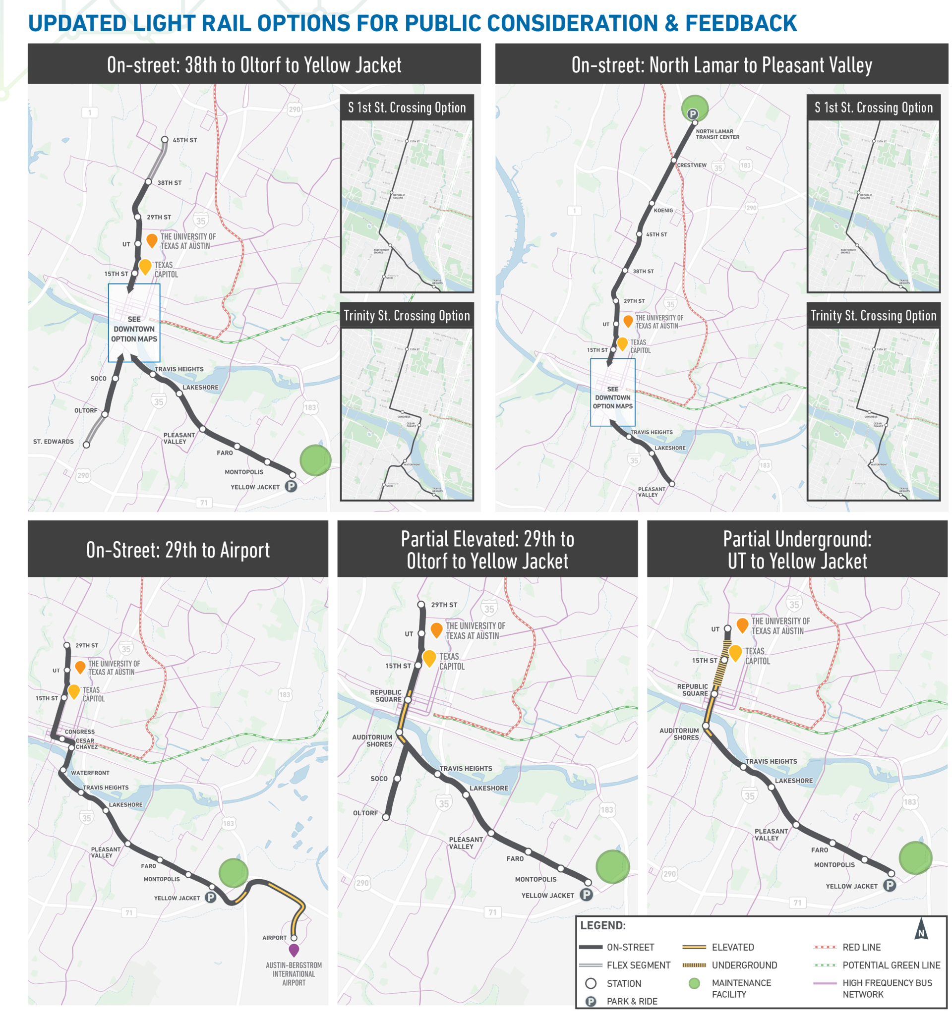 Austin Transit Partners Outlines Five LRT Options As Part Of Project ...