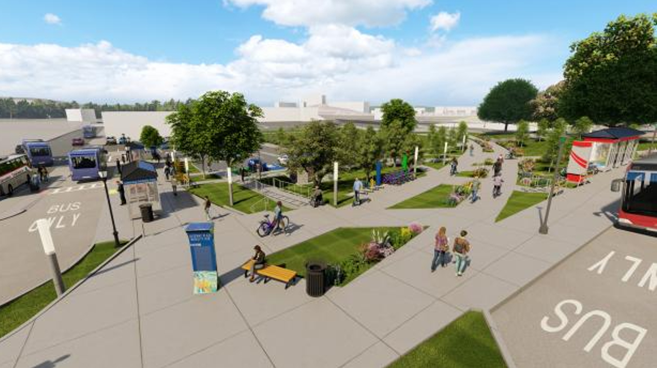 A rendering of CDTA's Gateway Transit Center.