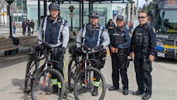 RCMP Surrey&apos;s Mobile Street Enforcement Team patrols by bike and foot around busy centers like malls and around major transit hubs.